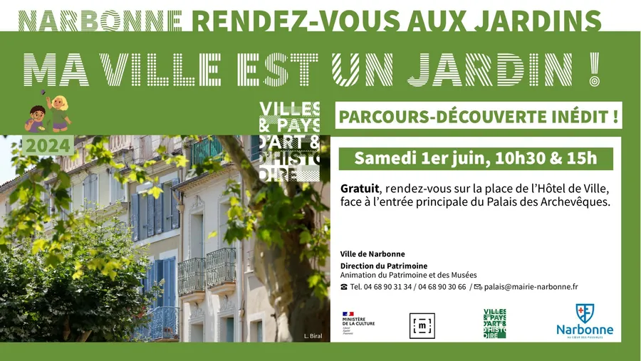 Image du carousel qui illustre:  Ma ville est un jardin !  : partez à la découverte de Narbonne à Narbonne