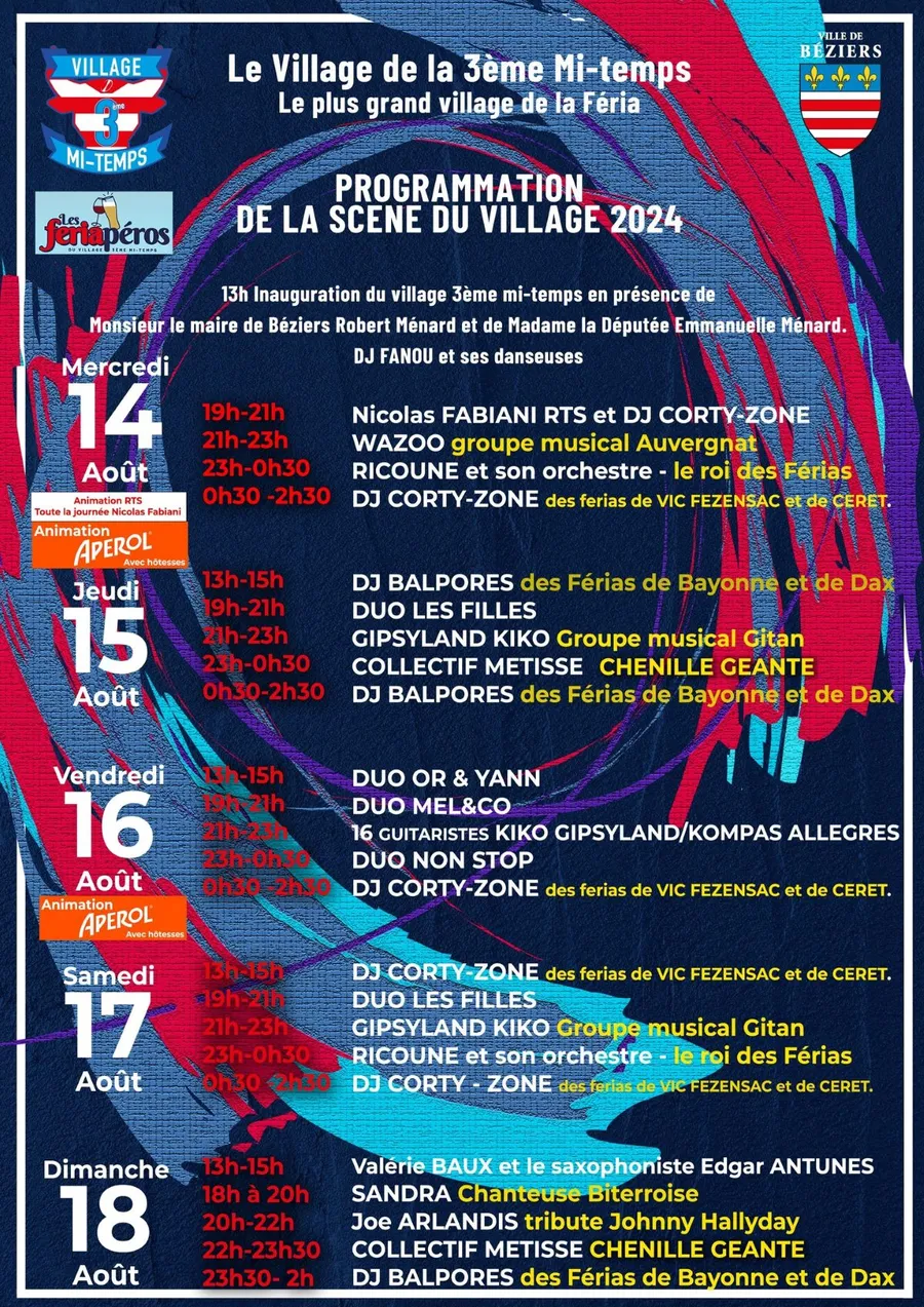 Image du carousel qui illustre: Féria-village 3ème MI-temps à Béziers