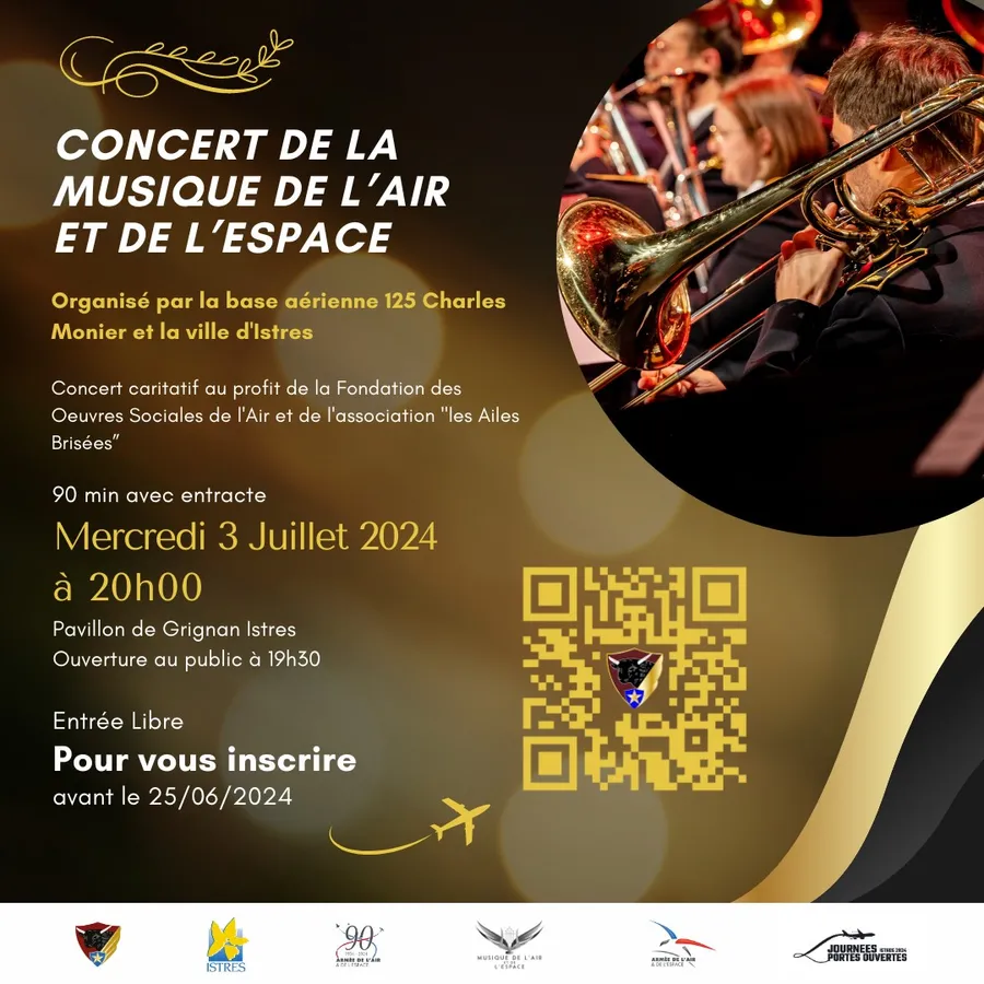 Image du carousel qui illustre: Concert De La Musique De L'air Et De L’espace à Istres