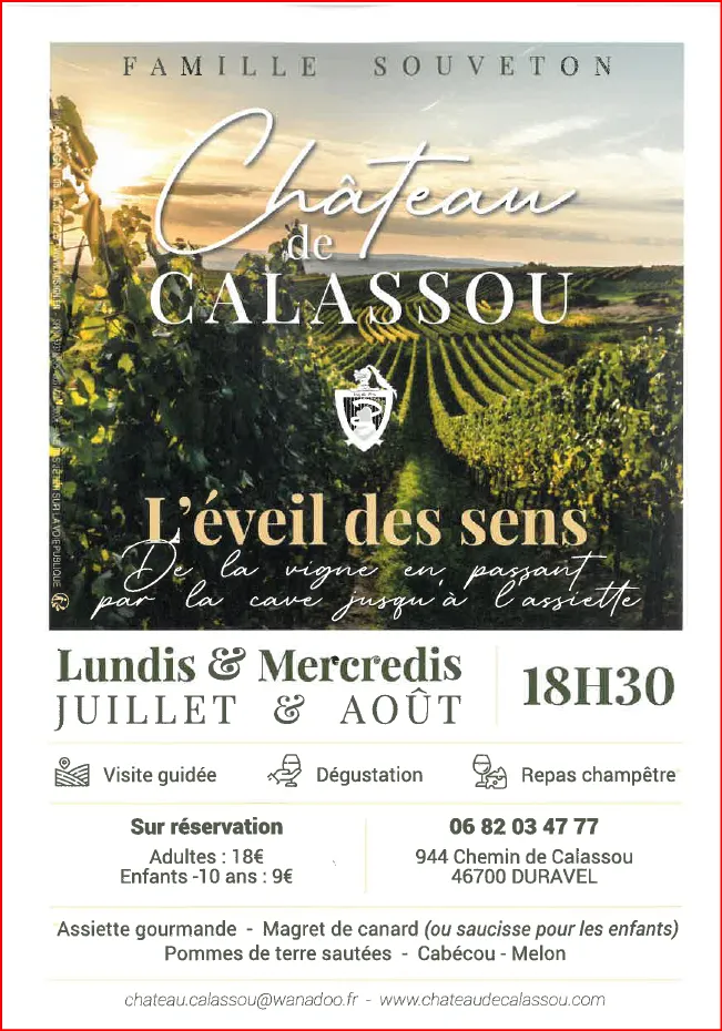Image du carousel qui illustre: L'eveil Des Sens Au Château De Calassou à Duravel