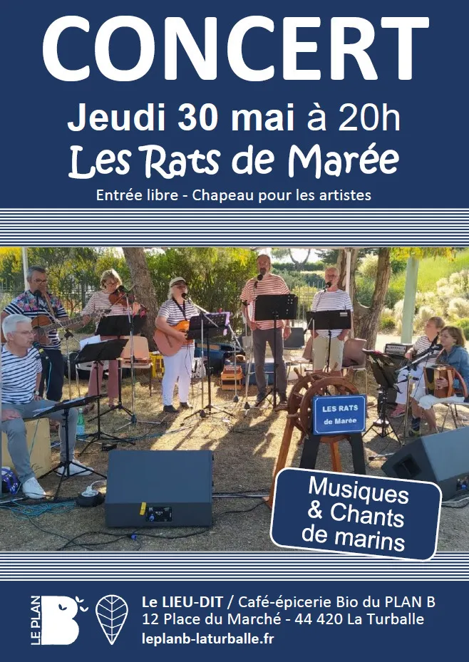 Image du carousel qui illustre: Concert avec Les Rats de Marée à La Turballe