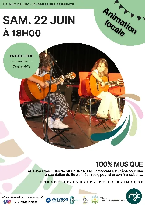 Image du carousel qui illustre: 100% Musique à Luc-la-Primaube