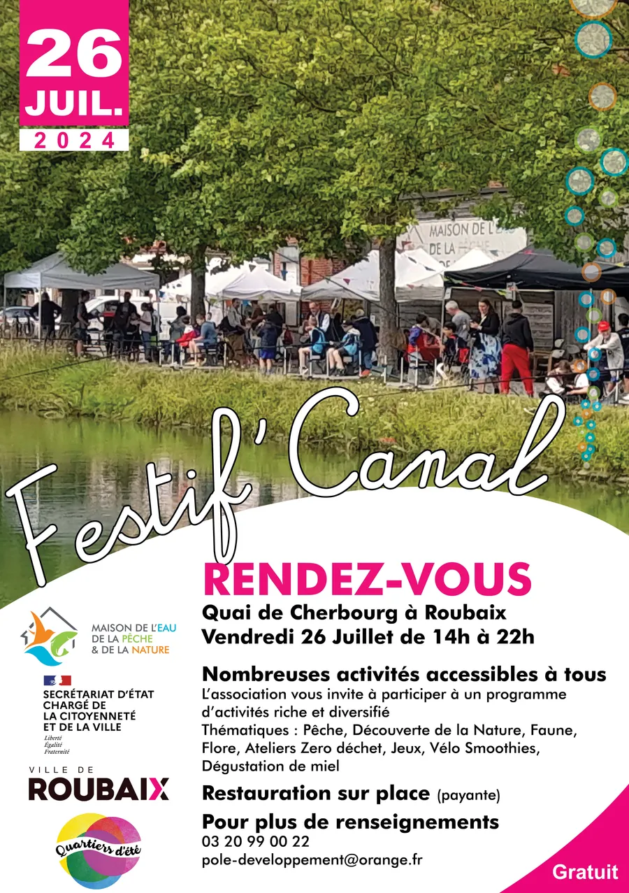 Image du carousel qui illustre: Festif Canal 2024 à Roubaix