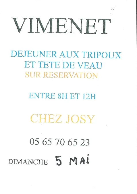 Image du carousel qui illustre: Petit-déjeuner Aux Tripoux Et Tête De Veau à Vimenet