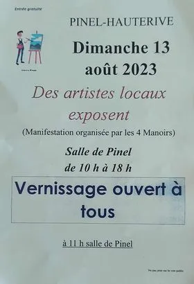 Image du carousel qui illustre: Exposition De Peintures, De Photos Et D'artisanat D'art à Pinel-Hauterive
