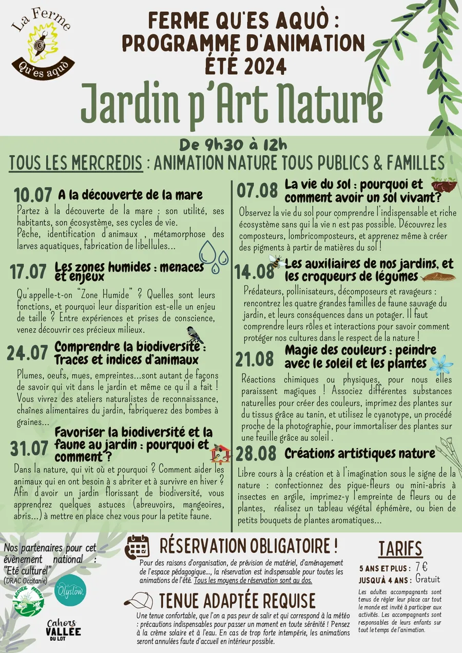 Image du carousel qui illustre: Animation Nature À La Ferme Qu'es Aquo à Barguelonne-en-Quercy