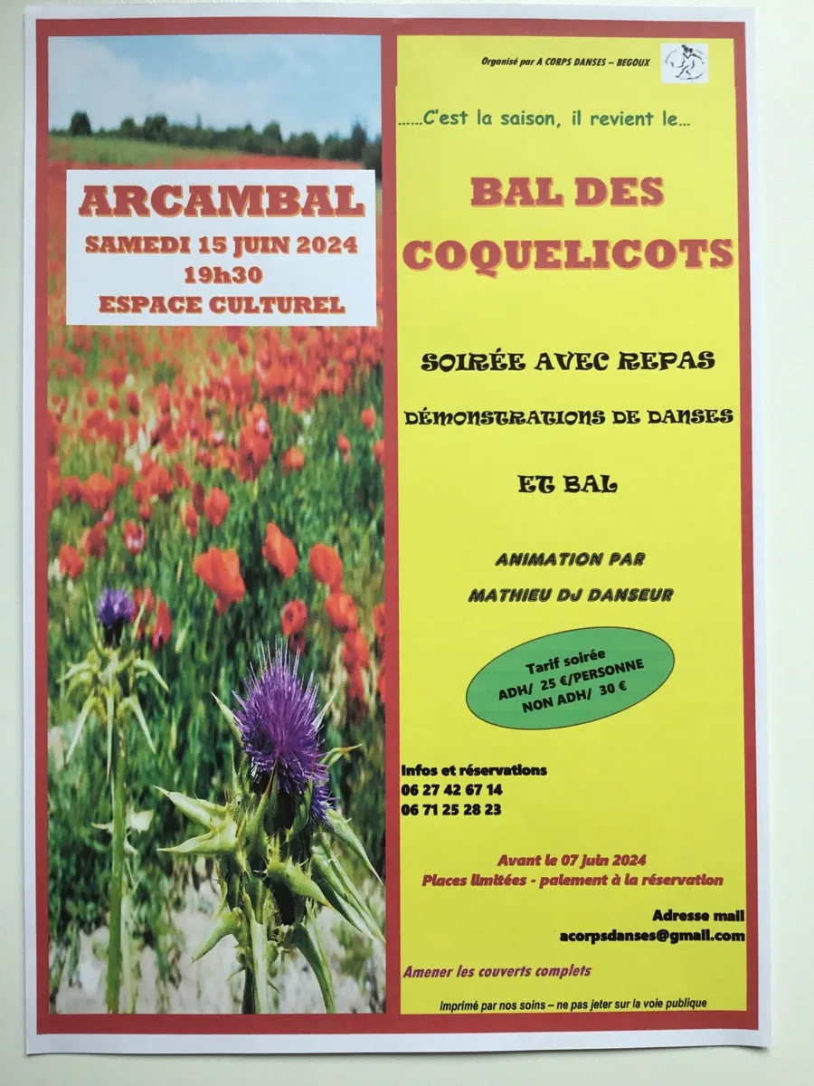 Image du carousel qui illustre: Bal Des Coquelicots À Arcambal à Arcambal