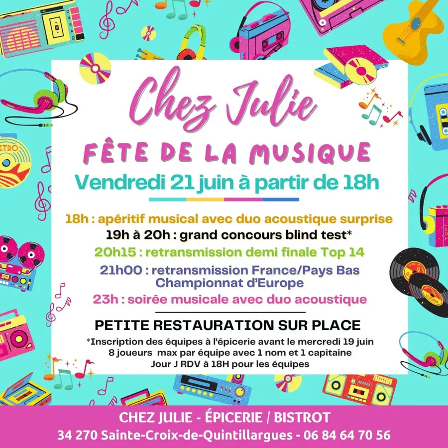 Image du carousel qui illustre: Fête De La Musique Épicerie Chez Julie à Sainte-Croix-de-Quintillargues
