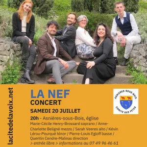 Image du carousel qui illustre: Concert La Nef - La Cité De La Voix à Asnières-sous-Bois