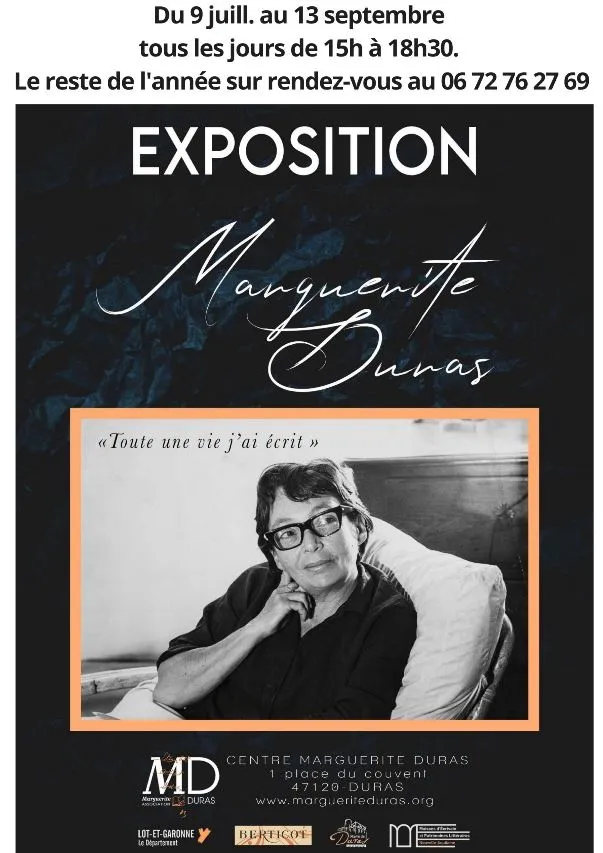 Image du carousel qui illustre: Exposition Marguerite Duras : Toute Une Vie J'ai Écrit à Duras