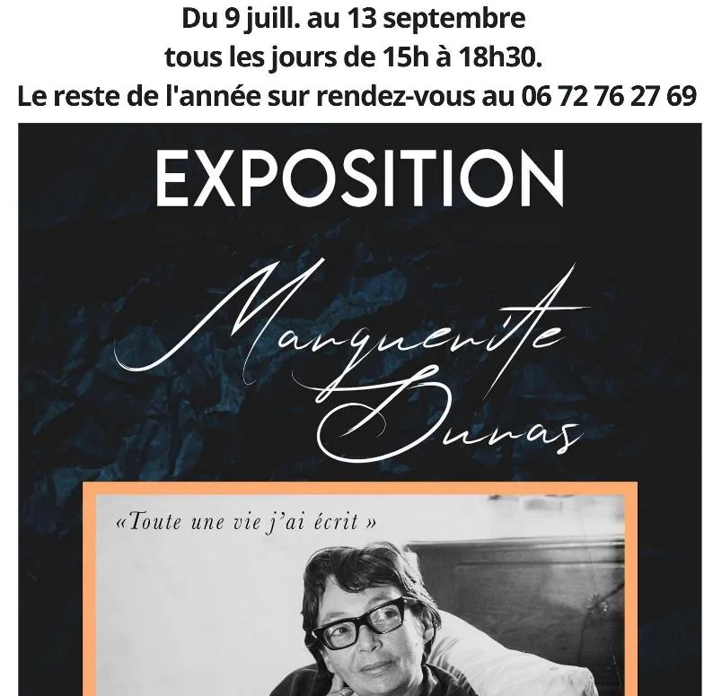 Image du carousel qui illustre: Exposition Marguerite Duras : Toute Une Vie J'ai Écrit à Duras