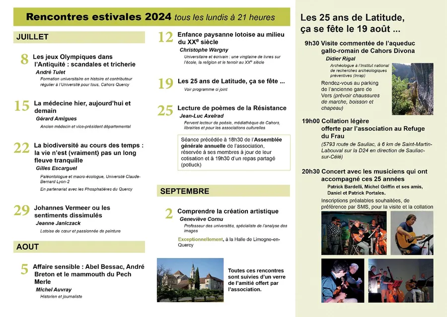 Image du carousel qui illustre: Les Rencontres Latitude Les Amis De Barbara Phillips 2024: Comprendre La Création Artistique à Limogne-en-Quercy