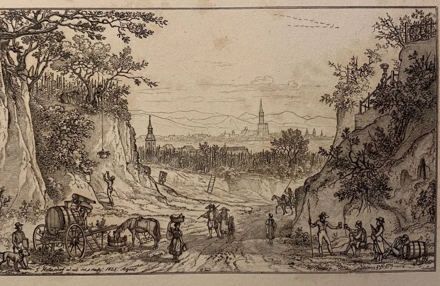 Image du carousel qui illustre: Deux Klamm (chemins creux) des Coteaux de Hausbergen à Mittelhausbergen