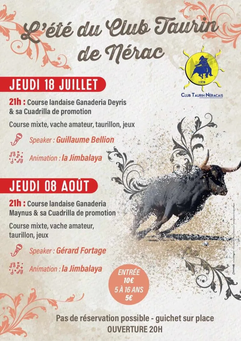 Image du carousel qui illustre: L'Eté du club taurin à Nérac à Nérac