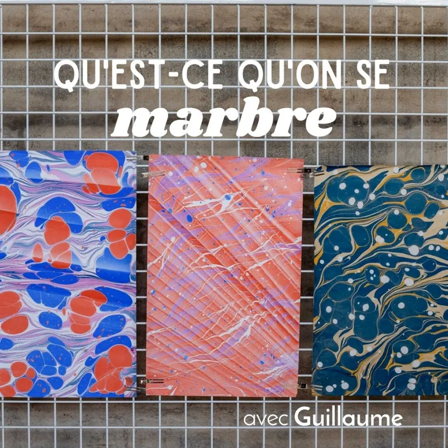 Image du carousel qui illustre: Réalisez votre papier marbré à Saint-Sulpice-de-Royan