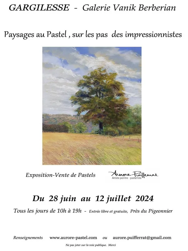 Image du carousel qui illustre: Exposition-vente De Pastels à Gargilesse-Dampierre