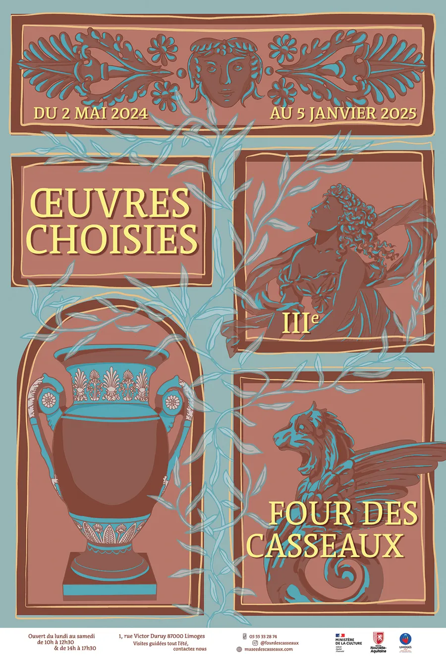 Image du carousel qui illustre: Visite nocturne de l'exposition OEUVRES CHOISIES à Limoges