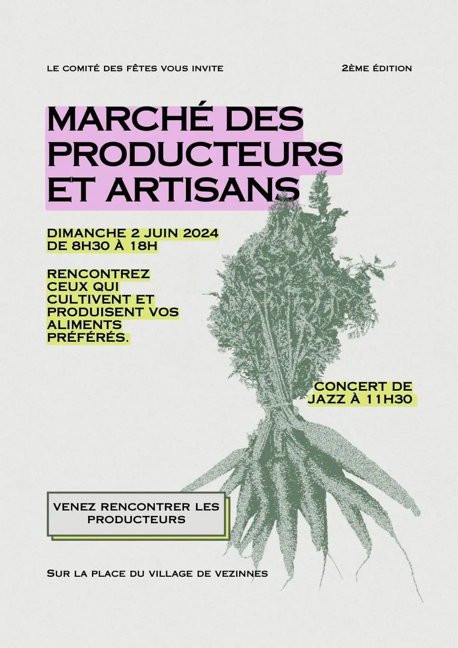 Image du carousel qui illustre: Marché des producteurs et artisans à Vézinnes