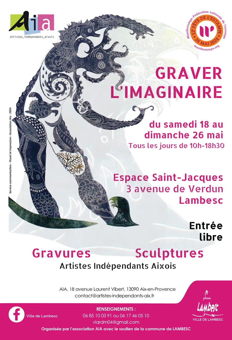 Image du carousel qui illustre: Exposition "graver L'imaginaire" à Lambesc