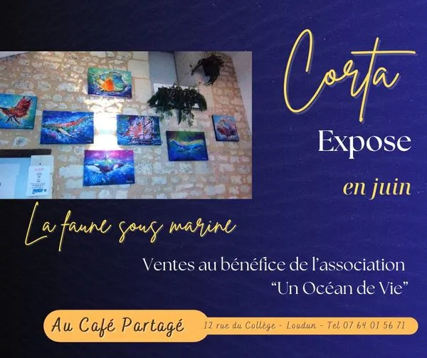 Image du carousel qui illustre: Exposition au Café Partagé à Loudun