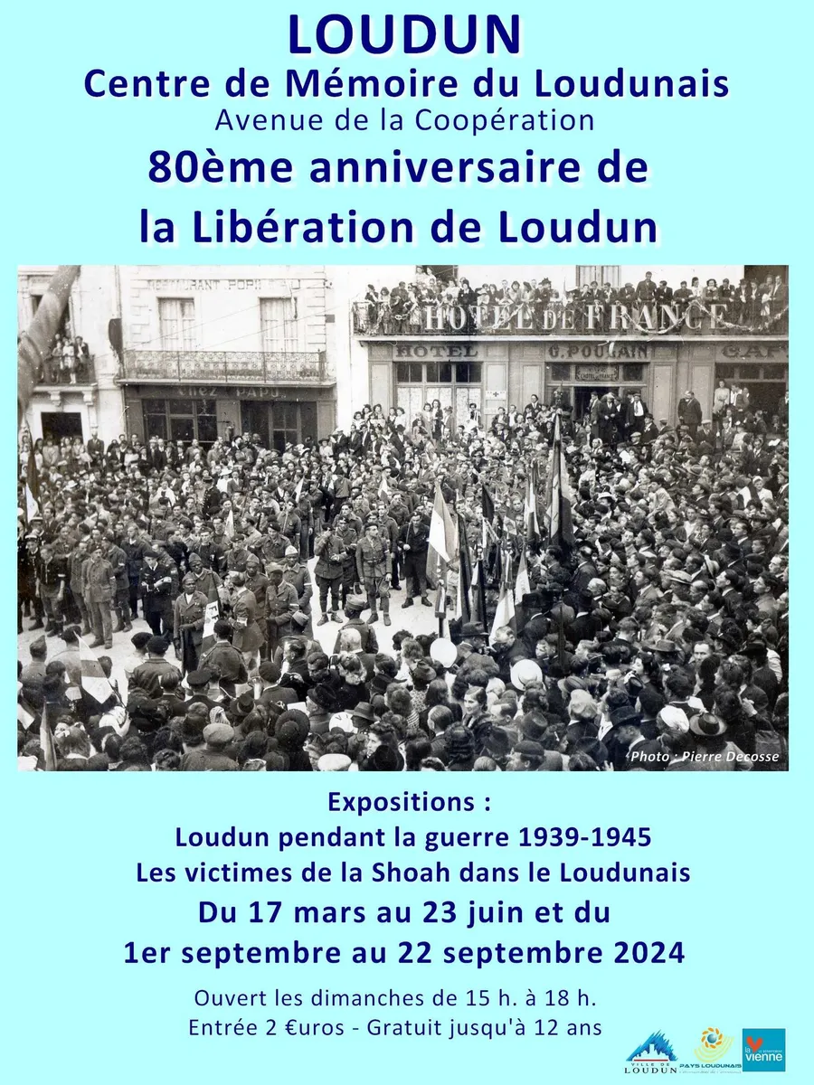 Image du carousel qui illustre: Exposition "80ème anniversaire de la Libération de Loudun" à Loudun