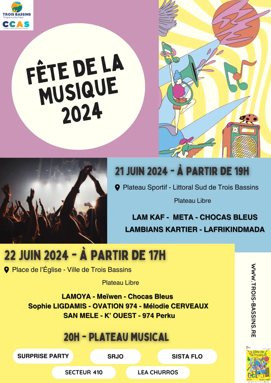 Image du carousel qui illustre: Fête de la musique à Trois Bassins - Gratuit à Les Trois-Bassins