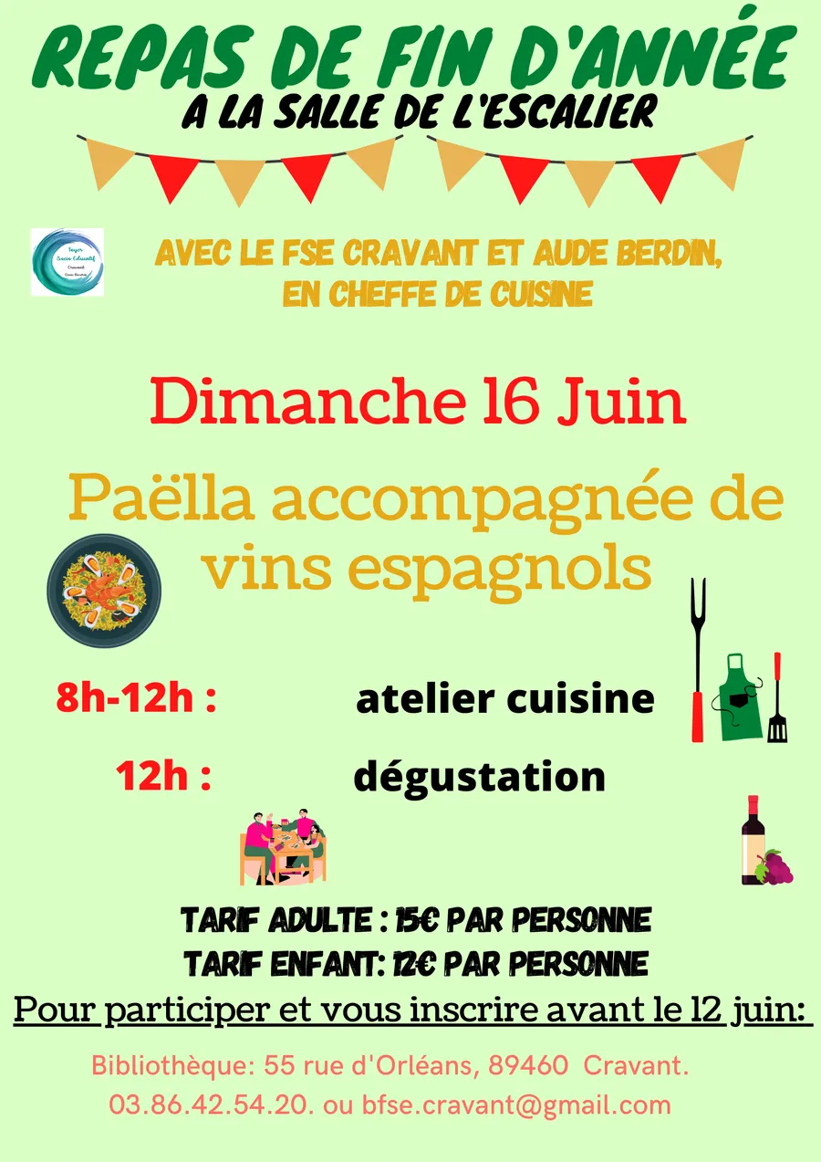 Image du carousel qui illustre: Repas de fin d'année à Deux Rivières