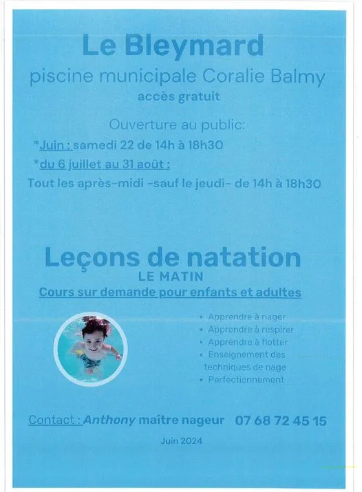 Image du carousel qui illustre: Piscine Municipale Du Bleymard à Mont Lozère et Goulet