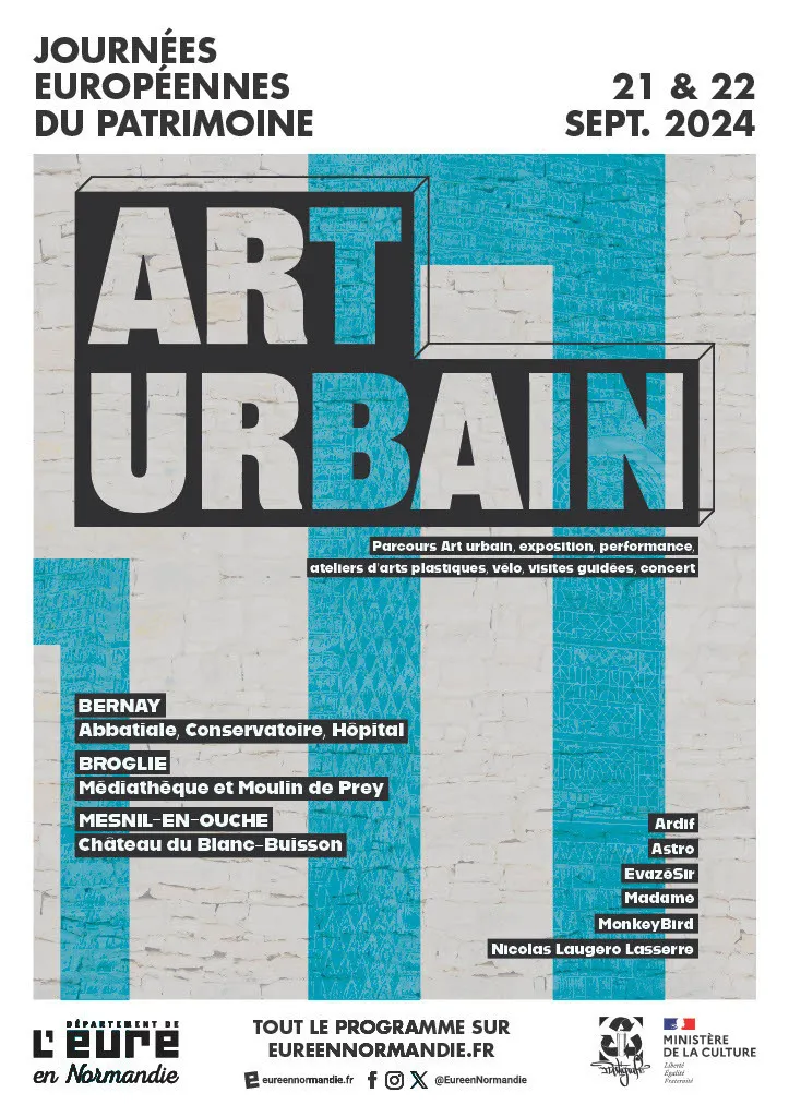 Image du carousel qui illustre: Exposition de l'artiste Ardif - parcours d'art urbain à Mesnil-en-Ouche