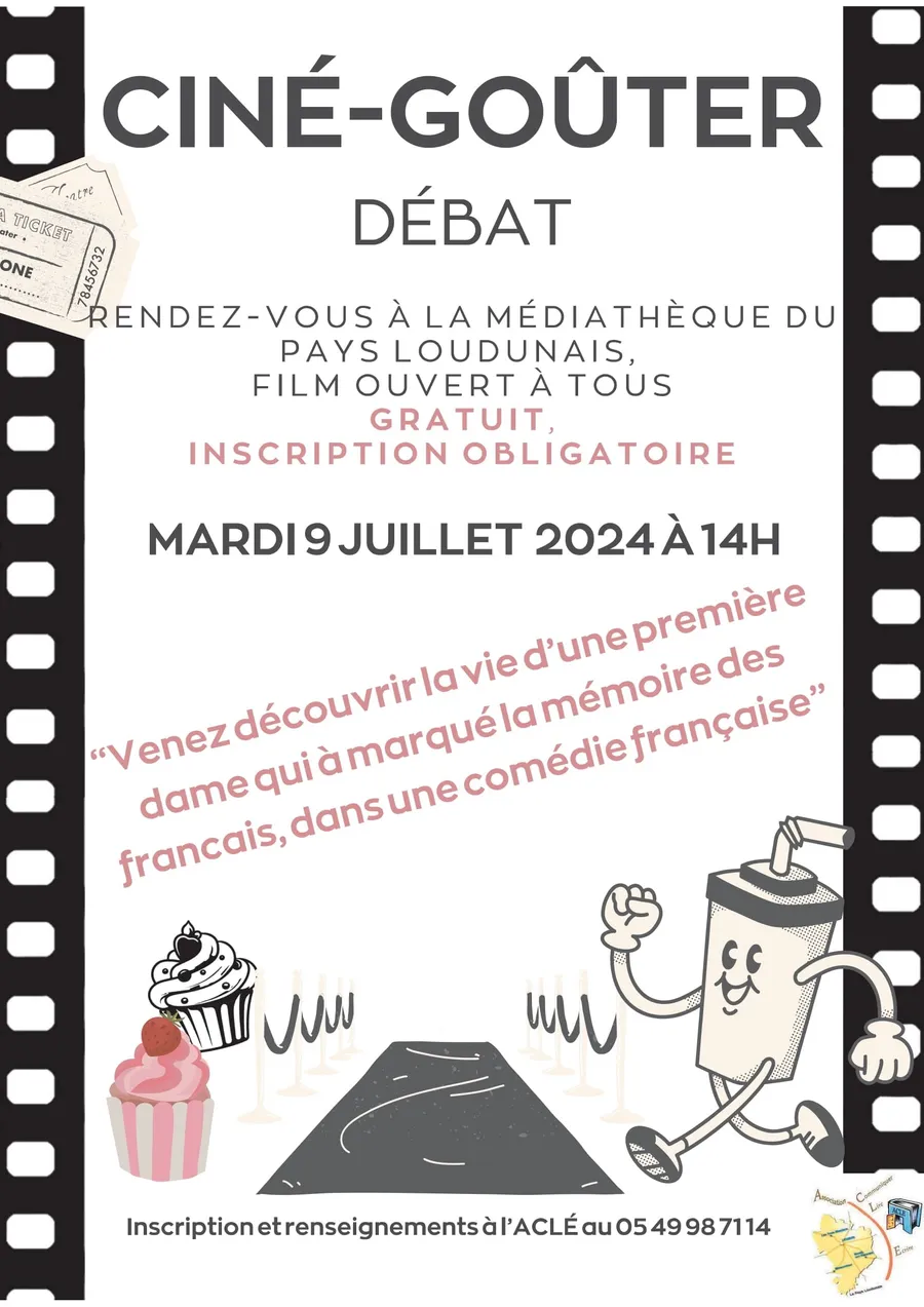 Image du carousel qui illustre: Ciné-Goûter débat avec l'A.C.L.E. à Loudun