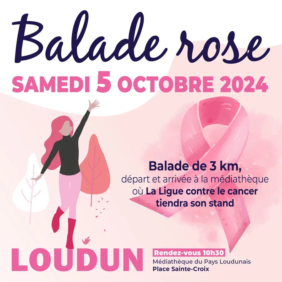 Image du carousel qui illustre: Balade rose à Loudun