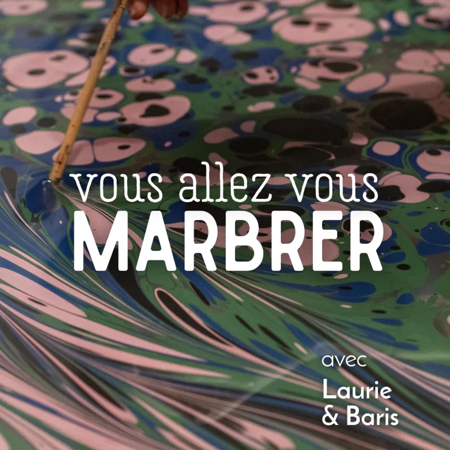 Image du carousel qui illustre: Créez votre oeuvre en papier marbré à Paris