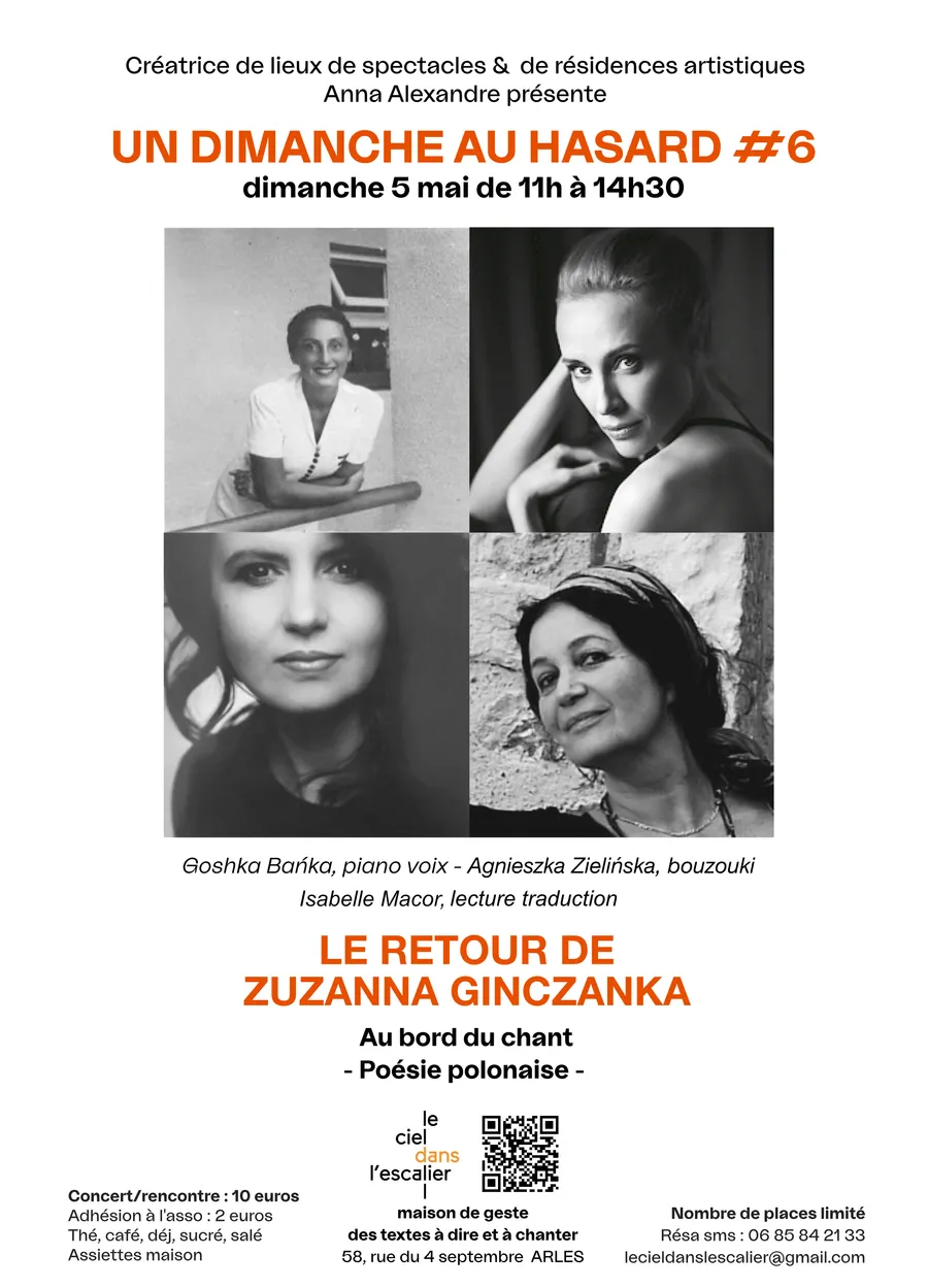 Image du carousel qui illustre: Un Dimanche Au Hasard #6, Ouverture De Saison : Le Retour De Zuzanna Ginczanka à Arles