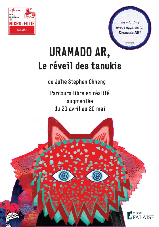 Image du carousel qui illustre: Parcours en réalité augmentée dans la ville : URAMADO, le réveil des tanukis à Falaise