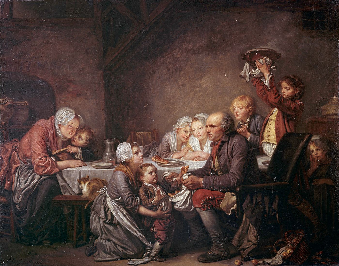Le Gâteau des rois, Jean-Baptiste Greuze 1774 - Nook