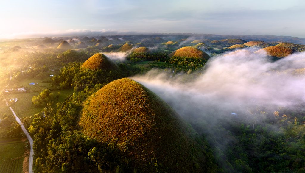 Les Chocolate Hills de l'Ile de Bohol aux Philippines