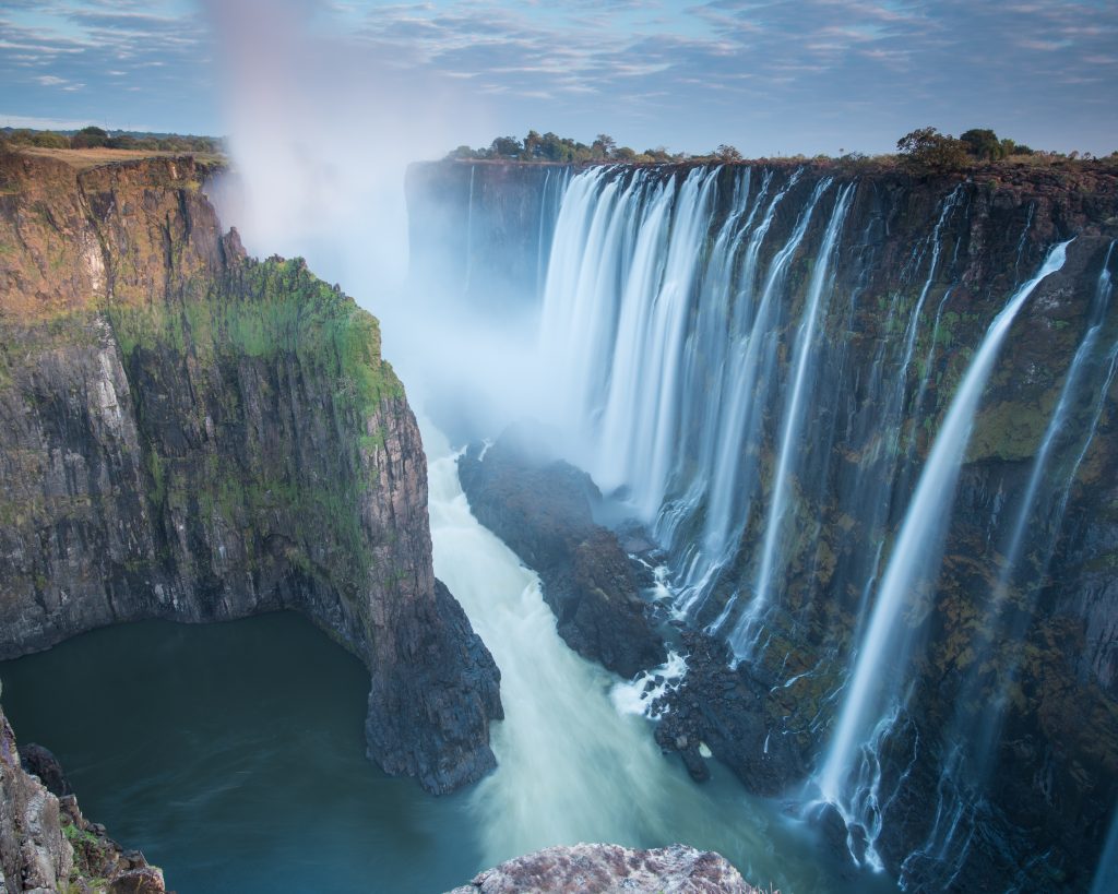 Victoria Falls from Zambia looking into Zimbabwe