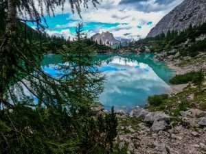 Le Lac de Sorapis, Cortina, Italie