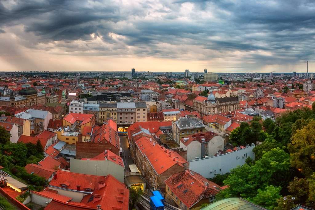  Zagreb vue de Lotrscak 