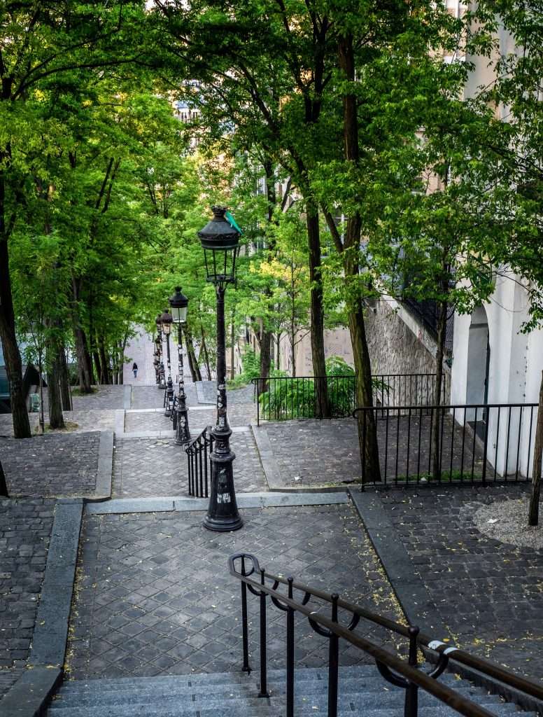 Les Escaliers de Montmartre paris rue Foyatier