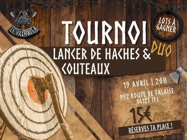 Image qui illustre: Tournoi Au Valhalla - Lancer De Haches & Couteaux