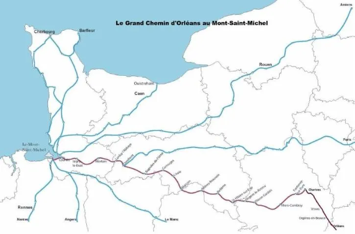 Image qui illustre: Le Chemin Du Mont-saint-michel Au Monte Gargano - Etape Sougy-orléans
