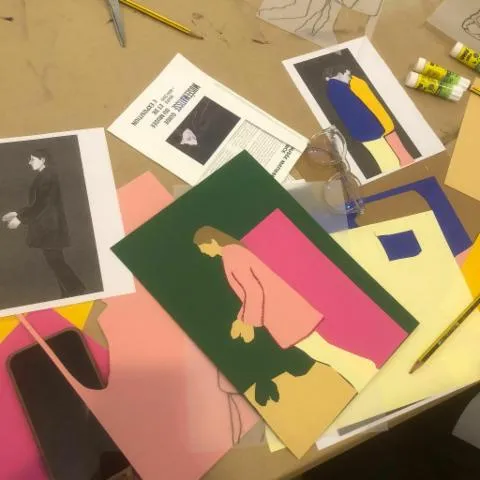 Image qui illustre: Atelier en famille  Tatah – Matisse. Sans titre