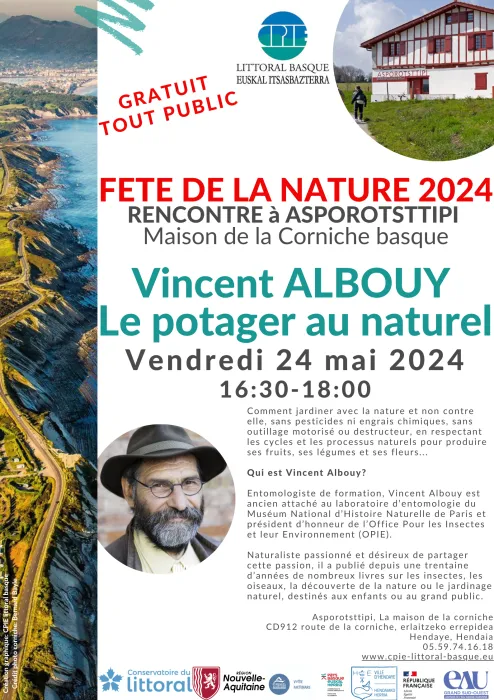 Image qui illustre: Fête De La Nature 2024 - Rencontre Avec Vincent Albouy à Hendaye - 0