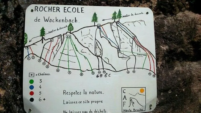 Image qui illustre: Escalade Au Rocher-école
