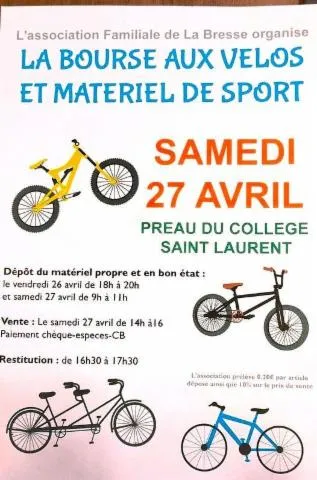 Image qui illustre: Bourse Aux Vélos Et Matériel De Sport