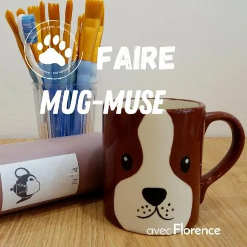Image qui illustre: Peins un animal sur ton mug en céramique