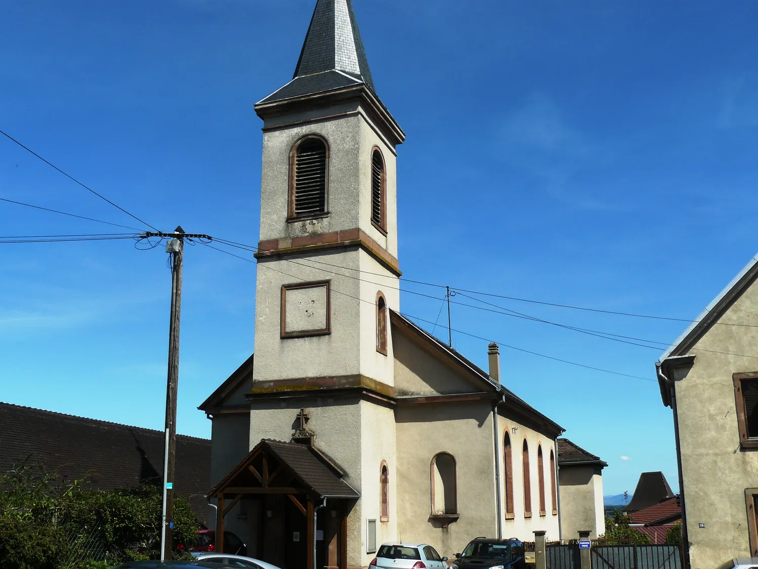Image qui illustre: Eglise protestante Saint-Sébastien à Beblenheim - 0