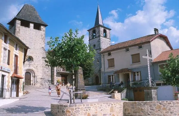 Image qui illustre: Saint Santin : Le Village Double