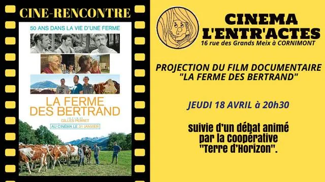 Image qui illustre: Ciné-rencontre - La Ferme Des Bertrand à Cornimont - 0